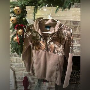 Camouflage Quarter-Zip Fleece Jacket